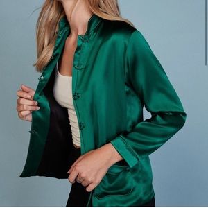 Reformation Koi Jacket shirt size small.